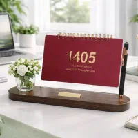 تقویم چوبی پلکسی