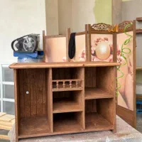 کافی بار با چوب طبیعی