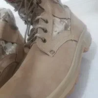 پوتین خاکی چرم نبوک طبیعی|کیف، کفش، کمربند|اقلید, |دیوار