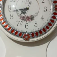 ساعت چوب و انگور برنز