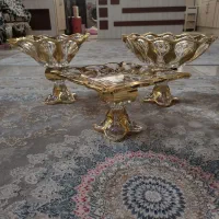 ست پذیرایی۳ تیکه طلایی رنگ|ظروف سرو و پذیرایی|ری, دیلمان|دیوار