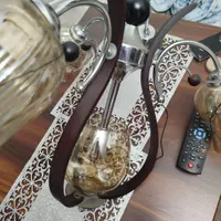 لوستر ترکیب چوب و فلز سه شاخه|لوستر و چراغ آویز|تهران, امیریه|دیوار