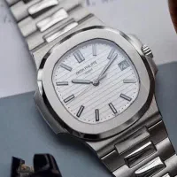 ساعت مردانه پتک فیلیپ ناتیلوس استیل صفحه سفید s