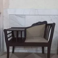 میز تلفن چوبی