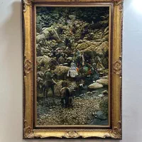 تابلو فرش دستبافت برجسته کوچ عشایر