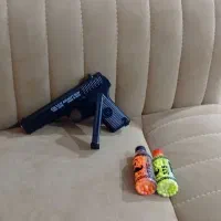 تفنگ اسباب بازی تمام فلزی خشاب دار