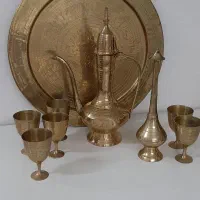 ست قهوه خوری جنس برنج