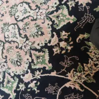 فروش دو تخته فرش سرمه ای