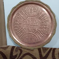 سینی تابلویی مسی قلم دست