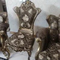 مبل سلطنتی ۹ نفره و میزناهار خوری ۸ نفره|مبلمان خانگی و میز عسلی|تهران, نیروی هوایی (پیروزی)|دیوار