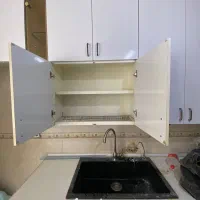 کابینت MDF بدنه فلزی به همراه سینک و شیر و هود|کتابخانه، شلف، قفسه‌های دیواری|تهران, اکباتان|دیوار