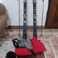 ست کامل لوازم اسکی در حد نو