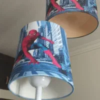 لوستر و آباژور و پرده