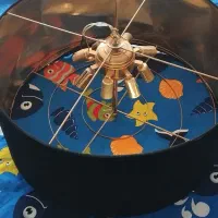 لوستر مخمل گرد اویز دار|لوستر و چراغ آویز|کرمانشاه, |دیوار