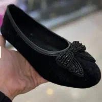 کفش مجلسی مخمل نگین دار نو