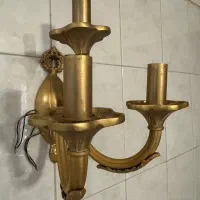 دیوارکوب برنجی سه شعله|لوستر و چراغ آویز|تهران, قنات‌کوثر|دیوار