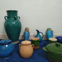 گلدان سفالی وشیشه‌ای|گل مصنوعی|تهران, تهرانپارس شرقی|دیوار