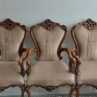 مبلمان تمام چوب گردو استیل ۹ نفره،مبل کلاسیک۷ نفره|مبلمان خانگی و میز عسلی|تهران, آهنگ|دیوار