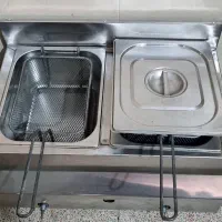 سرخ کن صنعتی.بلندر .گرمکن .گاز سه شعله .قالب پیتزا