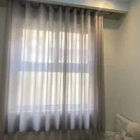 پرده با چوب پرده پانچی