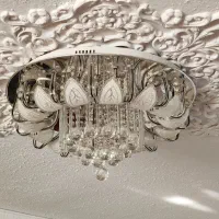 سه عدد لوستر سقفی کریستال