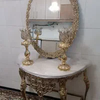 آینه و شمعدان برنز