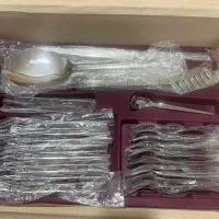 فروش سرویس قاشق چنگال ۱۸پارچه اصل استیل|ظروف سرو و پذیرایی|گنبد کاووس, |دیوار