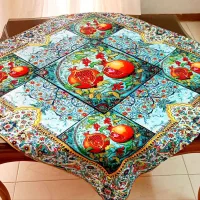 رومیزی یلدا انار فقط عمده|پرده، رانر، رومیزی|اراک, |دیوار