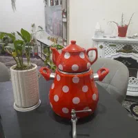 سماور و قوری چینی یکبار استفاده نشده|قوری، کتری، قهوه‌ساز دستی|رامهرمز, |دیوار