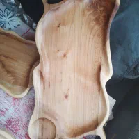سینی روستیک چوبی