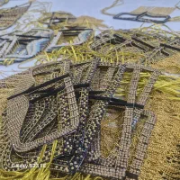 برقع نگینی ریسه دار