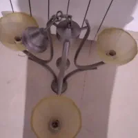 لوستر سه شعله سقفی شیک، دارای حباب یدکی