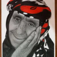 نقاشی سیاه قلم|تابلو، نقاشی، عکس|گرگان, |دیوار