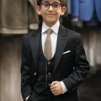 کت شلوار پسرانه با ژیله دو رویه(ست های مجلسی)