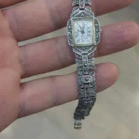 ساعت تمام نقره آنتیک کلکسیونی ژاپنی ( دست ساز)