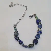 دستبند با سنگ لاجورد طبیعی|جواهرات|تهران, آرژانتین|دیوار