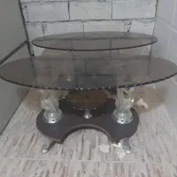 میز جلومبل شیشه