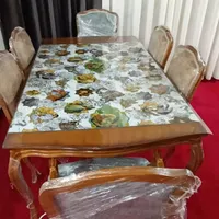 میزو صندلی ناهارخوری ۶نفره تمام چوب اصل راش روس|میز و صندلی غذاخوری|سوسنگرد, |دیوار