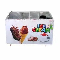 (فریزر بستنی ۴۰۰لیتری طرحدار ومشکی