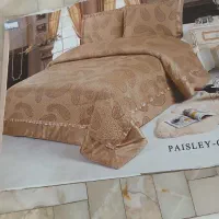 روتختی شیک و مخمل و مجلل طرح ترمه (طلایی)