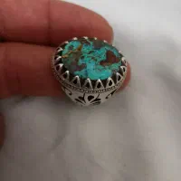 انگشتر نقره نگین فیروزه نیشابور اصل|جواهرات|معصومیه, |دیوار