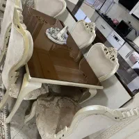 سرویس مبلمان به همراه میز ناهارخوری ۶نفره|مبلمان خانگی و میز عسلی|تهران, شهرک آزادی|دیوار