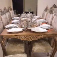 میز ناهار خوری شش نفره با میز هشت نفره