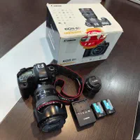 حراج، دوربین حرفه ای کانن6دی فول فریم+متعلقات+جعبه