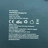 شارژر رومیزی وایرلس Ravpower دوبل|لوازم جانبی موبایل و تبلت|تهران, شهران شمالی|دیوار