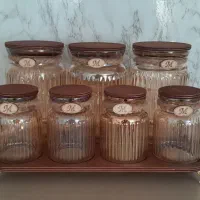 پاسماوری ۸پارچه بلور شامپاین