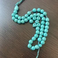 تسبیح فیروزه سنگ اصل|کلکسیون اشیاء عتیقه|کرمانشاه, |دیوار