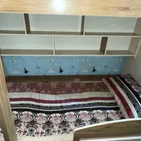 تخت دو طبقه درحدنو ام دی اف|تخت و سرویس خواب|رباطکریم, نصیرشهر|دیوار