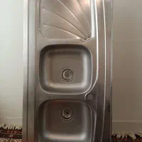 سینک ظرفشویی دو لگنن مارک استیل البرز|مصالح و تجهیزات ساختمان|فیروزآباد (فارس), |دیوار