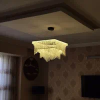 لوستر مدرن طرح لاینر کریستالی|لوستر و چراغ آویز|مشهد, سجاد شهر|دیوار